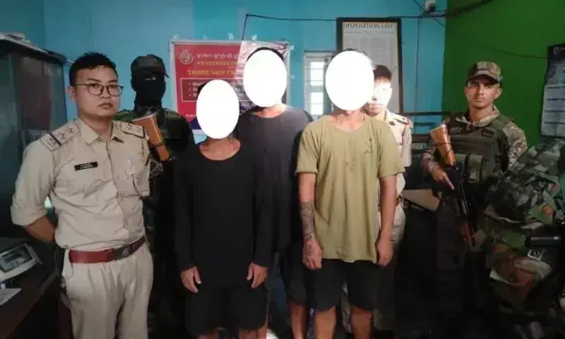 Manipur: असम राइफल्स ने म्यांमार सीमा के पास केसीपी के 3 कार्यकर्ताओं को पकड़ा