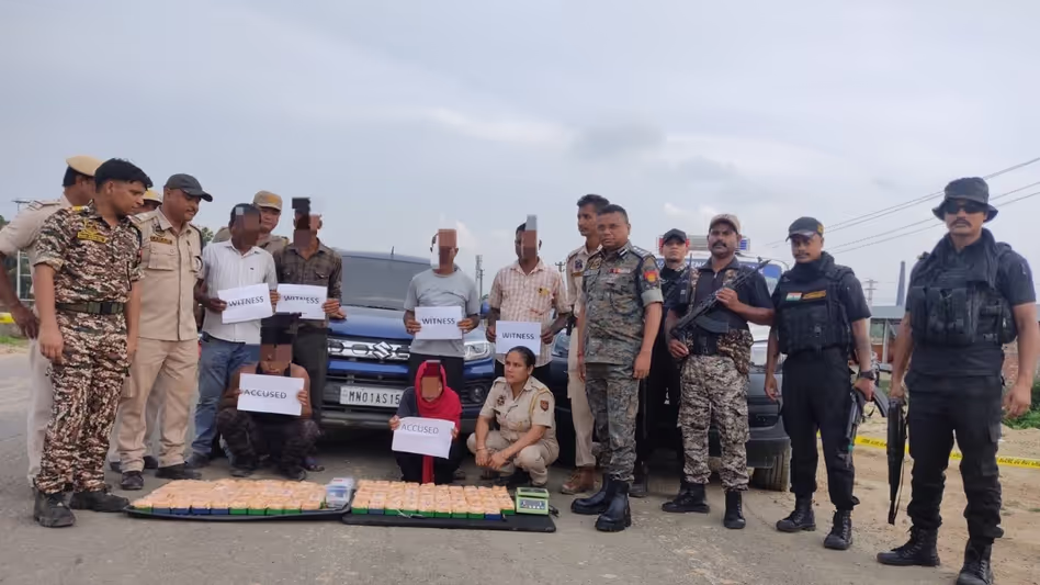 Assam पुलिस ने कछार में 6.2 करोड़ रुपये की हेरोइन जब्त की, दो गिरफ्तार Assam पुलिस ने कछार में 6.2 करोड़ रुपये की हेरोइन जब्त की, दो गिरफ्तार