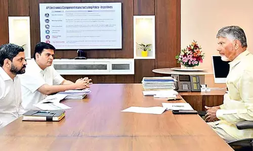 इलेक्ट्रॉनिक्स क्षेत्र में 8 लाख करोड़ का निवेश आकर्षित किया जाना चाहिए ; CM Chandrababu