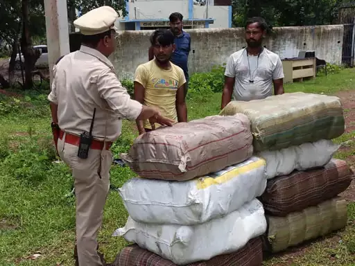 ट्रक से 21 लाख का गांजा जब्त, दुर्ग रोड में राजनांदगांव पुलिस ने पकड़ा ट्रक से 21 लाख का गांजा जब्त, दुर्ग रोड में राजनांदगांव पुलिस ने पकड़ा