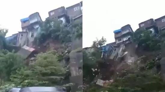 भांडुप में भूस्खलन से इमारत मलबे में तब्दील, वीडियो में आपदा की सच्चाई भांडुप में भूस्खलन से इमारत मलबे में तब्दील, वीडियो में आपदा की सच्चाई