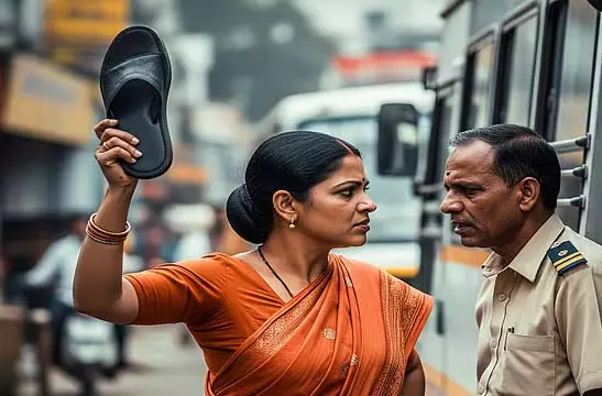 जूता विवाद के कारण हिली बसें दूसरे दिन भी रुकी रहीं, माफ़ी मांगी गई जूता विवाद के कारण हिली बसें दूसरे दिन भी रुकी रहीं, माफ़ी मांगी गई