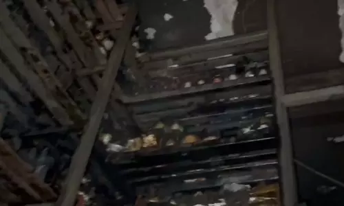 Bhopal: किराना दुकान में लगी भीषण आग, ड्राई फ्रूट्स जलकर राख