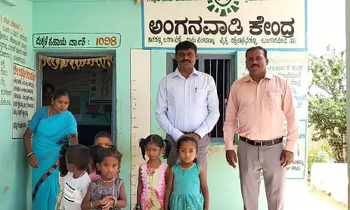 Bangarpet : आंगनवाड़ी केंद्र, तहसीलदार का स्कूल में अचानक दौरा Bangarpet : आंगनवाड़ी केंद्र, तहसीलदार का स्कूल में अचानक दौरा