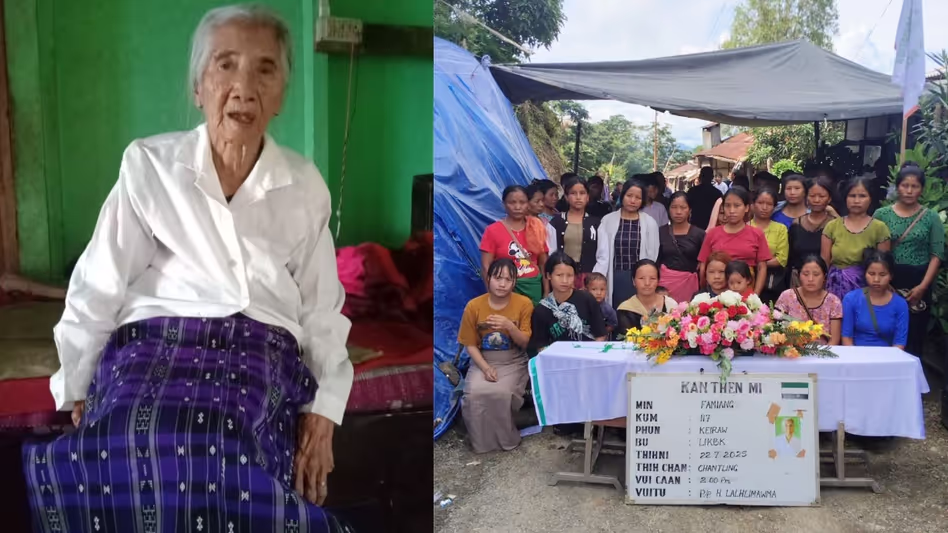 Mizoram की सबसे बुजुर्ग महिला का 117 वर्ष की आयु में निधन