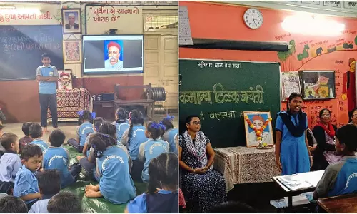 छात्रों ने लोकमान्य तिलक के जीवन और योगदान पर किया प्रकाश
