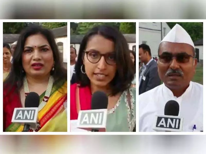 ब्रिटेन में प्रवासी भारतीयों ने पीएम मोदी का स्वागत किया, बताया दूरदर्शी और वैश्विक नेता ब्रिटेन में प्रवासी भारतीयों ने पीएम मोदी का स्वागत किया, बताया दूरदर्शी और वैश्विक नेता
