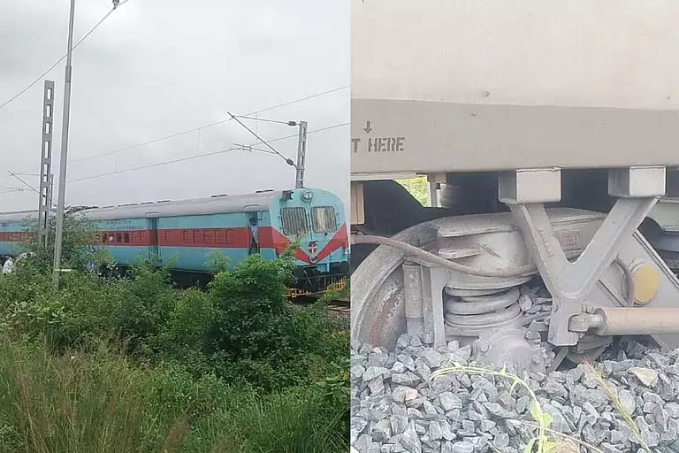 महिमा गोसाईं एक्सप्रेस का डिब्बा Sambalpur के पास पटरी से उतरा महिमा गोसाईं एक्सप्रेस का डिब्बा Sambalpur के पास पटरी से उतरा