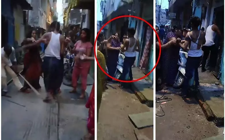 शादीशुदा महिला के साथ पकड़े गए इंदौर के SI को खंभे से बांधकर लाठियों से पीटा शादीशुदा महिला के साथ पकड़े गए इंदौर के SI को खंभे से बांधकर लाठियों से पीटा