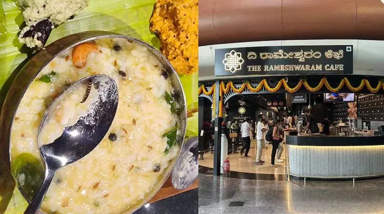 Bengaluru हवाई अड्डे पर रामेश्वरम कैफे के पोंगल में डाइनर ने कीड़ा फिल्माया Bengaluru हवाई अड्डे पर रामेश्वरम कैफे के पोंगल में डाइनर ने कीड़ा फिल्माया