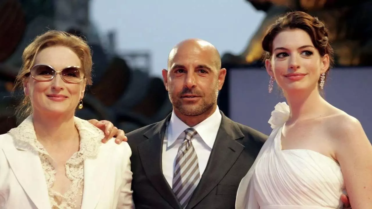Stanley Tucci, ऐनी हैथवे के साथ द डेविल वियर्स प्रादा 2 के सेट पर नज़र आएंगे Stanley Tucci, ऐनी हैथवे के साथ द डेविल वियर्स प्रादा 2 के सेट पर नज़र आएंगे
