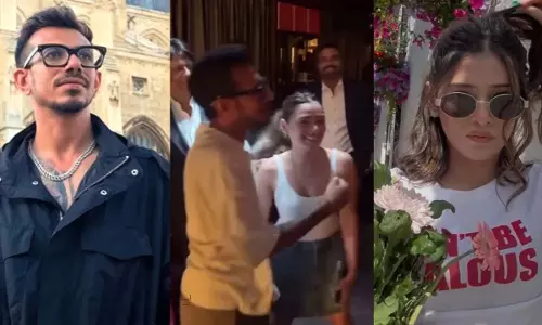 Yuzvendra Chahal ने कथित गर्लफ्रेंड आरजे महवश को गले लगाया Yuzvendra Chahal ने कथित गर्लफ्रेंड आरजे महवश को गले लगाया