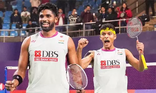 सात्विक-चिराग चीन ओपन के क्वार्टर फाइनल में, प्रणय दूसरे दौर में बाहर सात्विक-चिराग चीन ओपन के क्वार्टर फाइनल में, प्रणय दूसरे दौर में बाहर