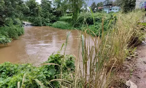 कल्लुमकादावु नदी बिना सुरक्षा के; क्षेत्र बाढ़ के खतरे में