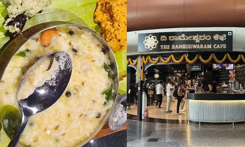 Bengaluru हवाई अड्डे पर रामेश्वरम कैफे के पोंगल में डाइनर ने कीड़ा फिल्माया Bengaluru हवाई अड्डे पर रामेश्वरम कैफे के पोंगल में डाइनर ने कीड़ा फिल्माया