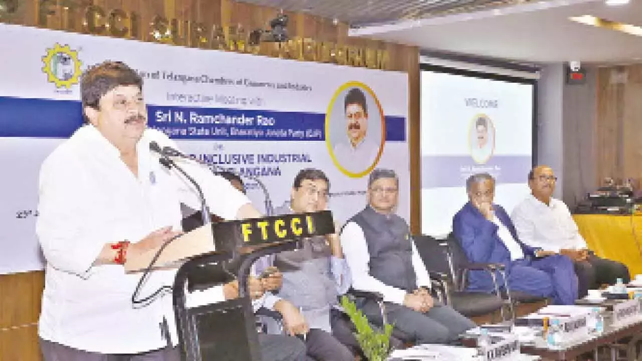 रामचंदर राव ने तेलंगाना में समावेशी विकास के लिए दृष्टिकोण की रूपरेखा प्रस्तुत की