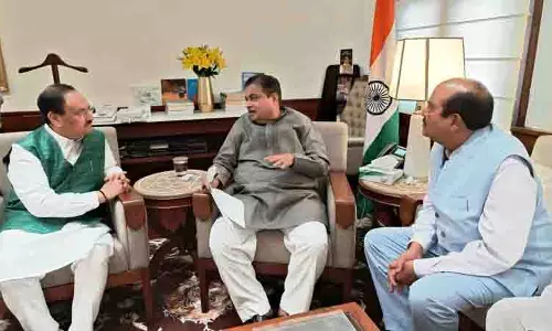 Himachal में सड़क बहाली कार्य में तेजी लाएं, नड्डा ने गडकरी से किया आग्रह Himachal में सड़क बहाली कार्य में तेजी लाएं, नड्डा ने गडकरी से किया आग्रह