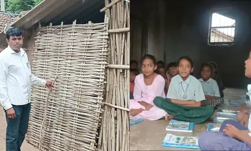 पनसेमल के छात्रों के लिए शिक्षा नहीं, तिरपाल की छत के नीचे संघर्ष