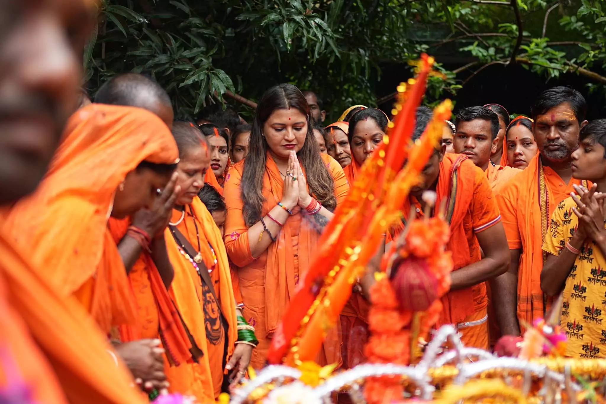 कांवड़ लेकर डोंगरिया पहुंचीं विधायक भावना बोहरा कांवड़ लेकर डोंगरिया पहुंचीं विधायक भावना बोहरा