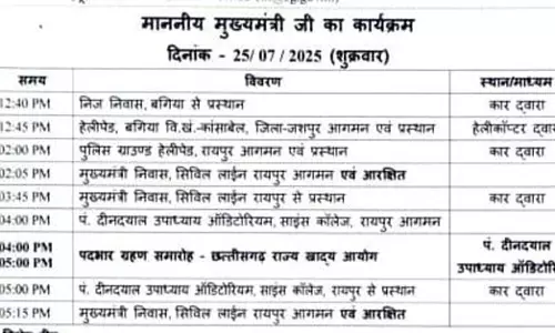 CM साय की मौजूदगी में छत्तीसगढ़ खाद्य आयोग के नए अध्यक्ष संदीप शर्मा आज करेंगे पदभार ग्रहण CM साय की मौजूदगी में छत्तीसगढ़ खाद्य आयोग के नए अध्यक्ष संदीप शर्मा आज करेंगे पदभार ग्रहण