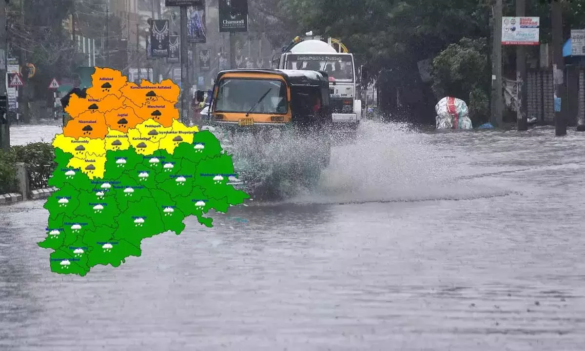 Telangana: तेलंगाना में भारी वर्षा का अनुमान