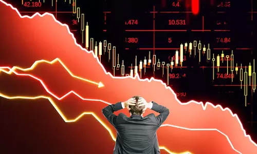 शेयर बाजार में भारी गिरावट, सेंसेक्स दो दिनों में 1.52% गिरा
