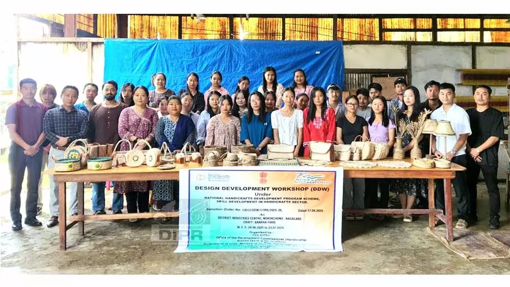 Nagaland :  मोकोकचुंग में केले के रेशे से शिल्प कार्यशाला का समापन