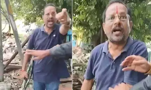 बंजारा हिल्स में एक व्यक्ति ने नगर नियोजन कर्मचारियों को धमकाया