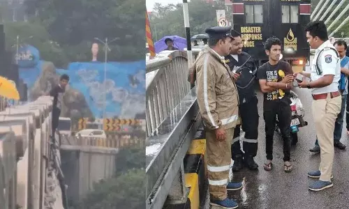 हाइड्रा टीम ने चेरुवु में आत्महत्या की कोशिश कर रहे व्यक्ति को बचाया