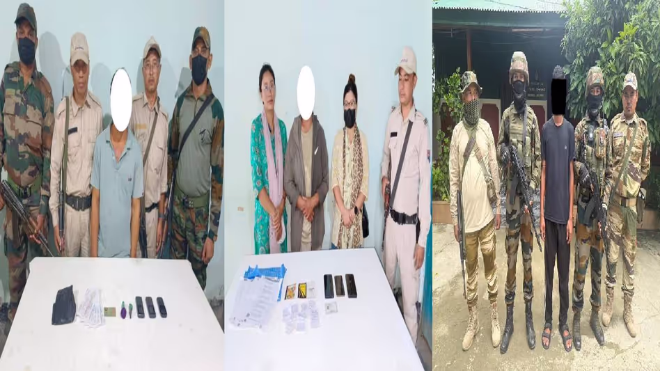 Manipur : सुरक्षा बलों ने राज्य में जबरन वसूली रैकेट में शामिल