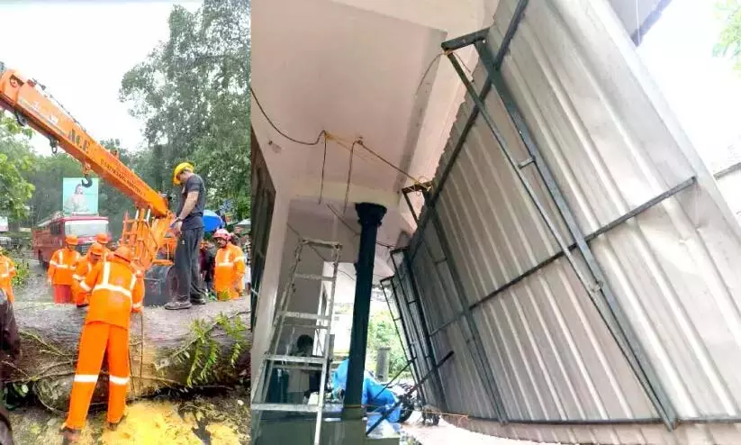 Kerala : तेज हवाओं और बारिश से जिले में व्यापक नुकसान Kerala : तेज हवाओं और बारिश से जिले में व्यापक नुकसान