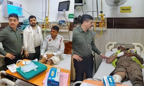 गुरुग्राम दुर्घटना में सीईटी ड्यूटी पर तैनात पुलिसकर्मी घायल