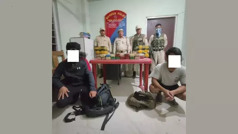 Manipur पुलिस ने चुराचांदपुर में 2.3 किलोग्राम ब्राउन शुगर जब्त की, चार गिरफ्तार