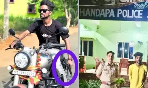 अंगुल में बाइक पर खिलौना बंदूक लहराने वाला युवक हिरासत में
