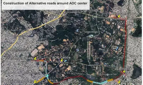 एओसी में वैकल्पिक सड़कें, GHMC और रक्षा अधिकारियों के बीच उच्च स्तरीय बैठक