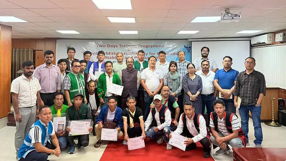 Nagaland :  मिथुन किसानों को वैज्ञानिक खेती का प्रशिक्षण दिया गया