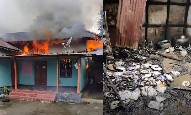 Manipur: गैस सिलेंडर विस्फोट से घर में आग, 40 लाख रुपये की संपत्ति नष्ट Manipur: गैस सिलेंडर विस्फोट से घर में आग, 40 लाख रुपये की संपत्ति नष्ट