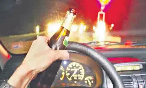 साइबराबाद इलाके में ड्रंकन ड्राइव टेस्ट किए गए.. 1318 लोग गिरफ्तार