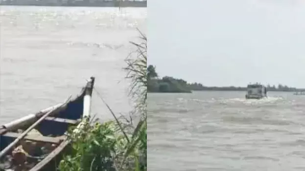 Kottayam में नाव पलटने से एक व्यक्ति लापता, तलाश तेज Kottayam में नाव पलटने से एक व्यक्ति लापता, तलाश तेज