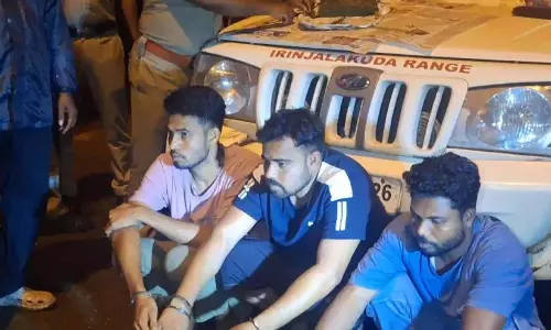चालकुडी में गांजा का शिकार; तीन गिरफ्तार