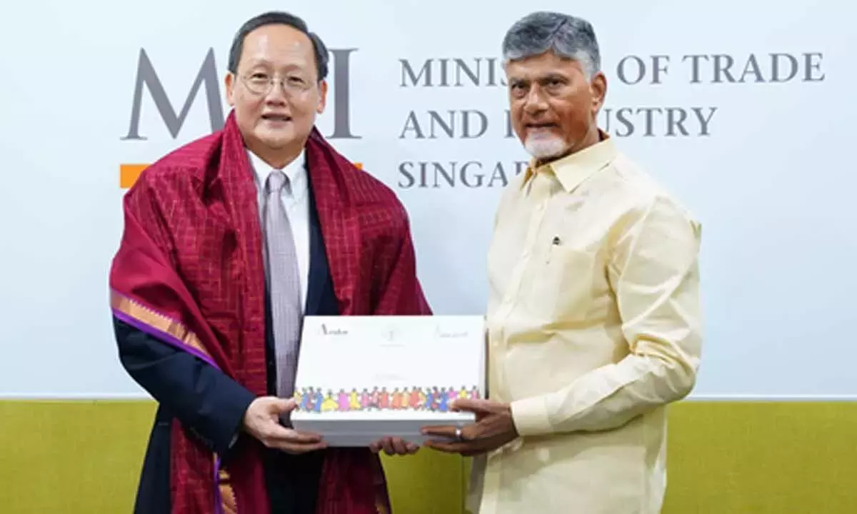 Andhra: नायडू ने सिंगापुर के मंत्री से मुलाकात की, हरित ऊर्जा, डेटा सेंटर विकास पर चर्चा की