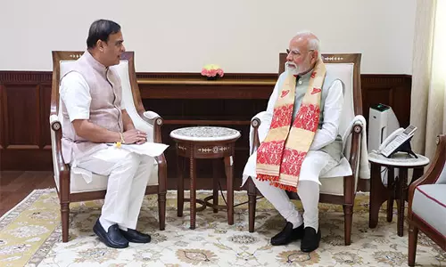 असम के CM सरमा ने पीएम मोदी से की मुलाकात असम के CM सरमा ने पीएम मोदी से की मुलाकात