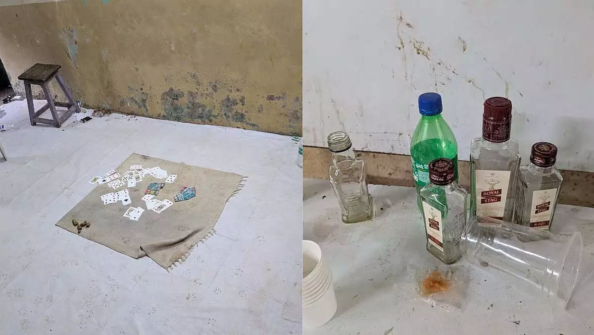 पुलिस परिसर में ही चल रहा जुआ रैकेट, अधिकारियों को मिलती थी मोटी रकम पुलिस परिसर में ही चल रहा जुआ रैकेट, अधिकारियों को मिलती थी मोटी रकम