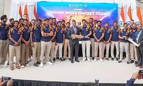 भारतीय खिलाड़ियों ने लंदन में भारतीय दूतावास के अधिकारियों से मुलाकात की
