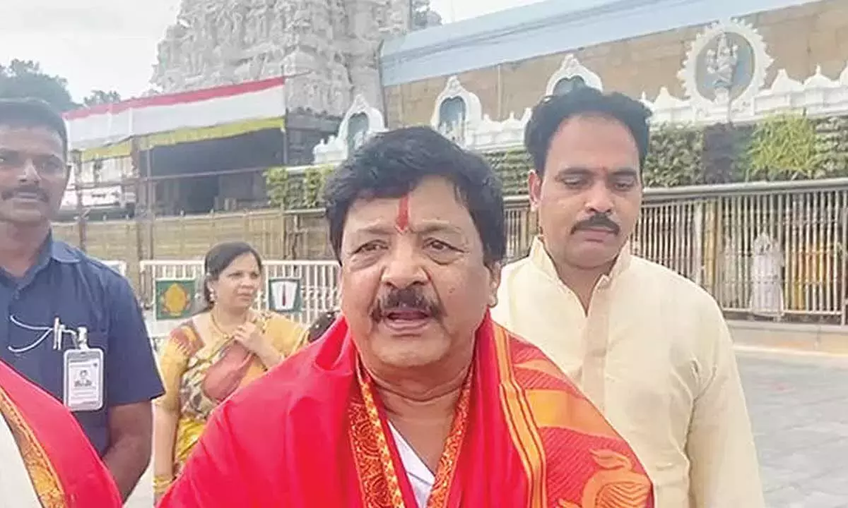 तिरुपति को प्रमुख पर्यटन केंद्र के रूप में विकसित किया जाएगा: दुर्गेश तिरुपति को प्रमुख पर्यटन केंद्र के रूप में विकसित किया जाएगा: दुर्गेश
