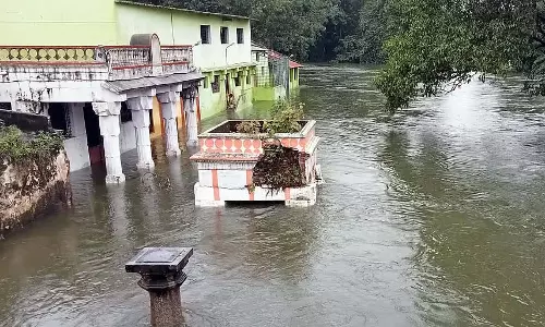 KRS जलाशय से पानी छोड़ा गया: मंडप और मंदिर जलमग्न