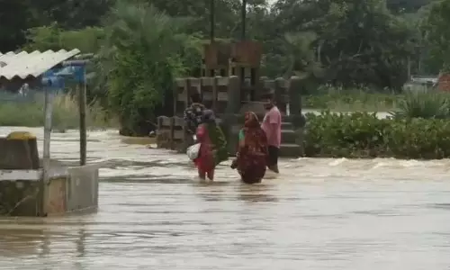 ब्राह्मणी नदी में उफान, केंद्रपाड़ा के ग्रामीणों की सांसें अटकीं