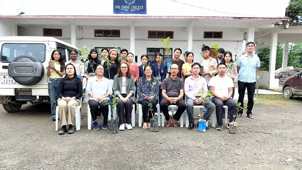 Nagaland : साओ चांग कॉलेज ने प्रकृति संरक्षण दिवस मनाया
