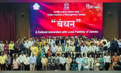 IIM जम्मू ने बंधन की शुरुआत की, अपनी तरह की पहली सांस्कृतिक विसर्जन पहल