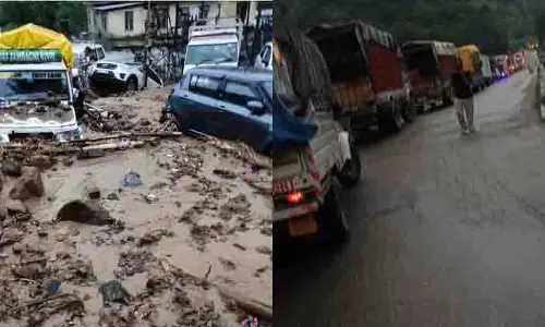 Mandi में अचानक आई बाढ़ में 3 की मौत, धर्मशाला में राजमार्ग अवरुद्ध, सैकड़ों लोग फंसे Mandi में अचानक आई बाढ़ में 3 की मौत, धर्मशाला में राजमार्ग अवरुद्ध, सैकड़ों लोग फंसे